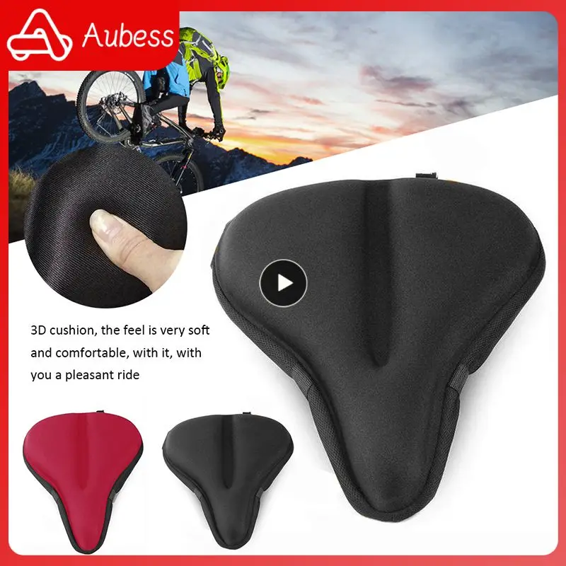 

New High quality silicone Soft Bike Bicycle Cycle Extra Comfort Gel Pad Cushion Cover For Saddle Seat for exercise bikes