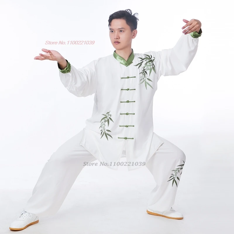 2024 китайский ушу кунг-фу тай-чи набор с цветочной вышивкой тайцзицюань практика