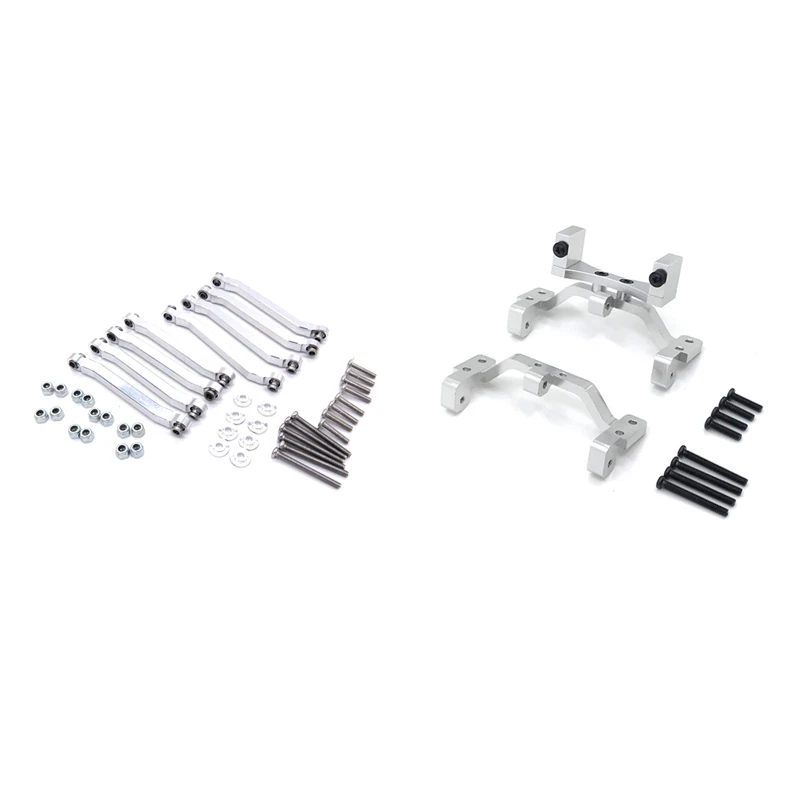 

1 Set Metal Chassis Pull Rods Drag Link Suspension & 1 Set RC Car Metal Pull Rod Base Seat