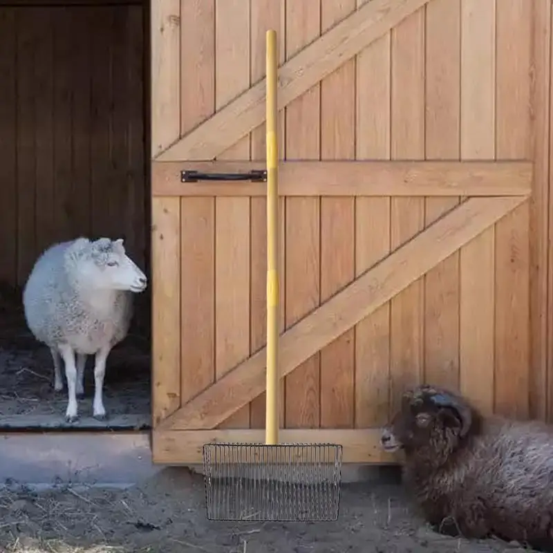 Металлическая лопатка для куриных какашек металлическая съемная просеивания