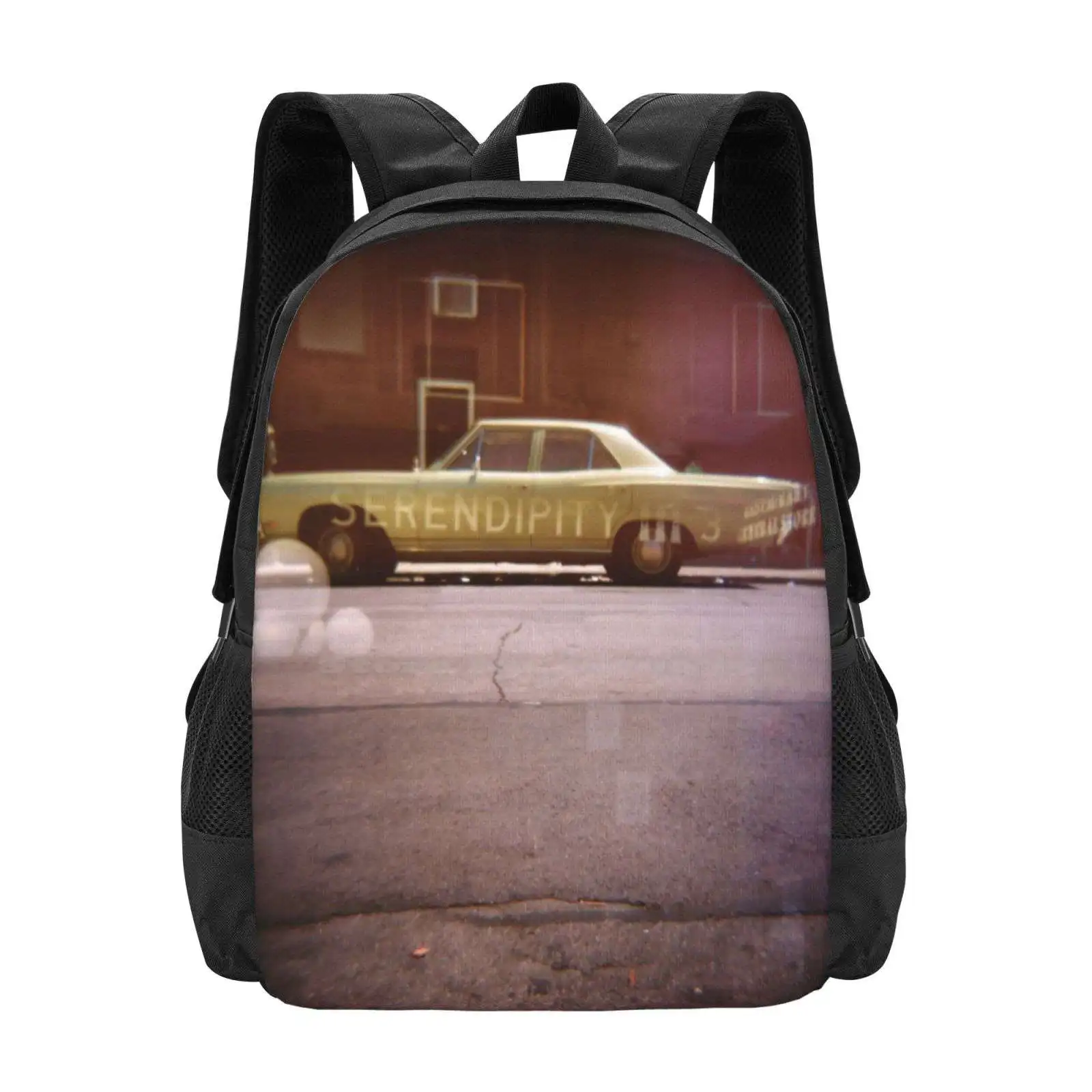 Serendipity-Holga Double Exposure School Bags Travel Laptop Backpack Holga Nyc San Francisco Double Exposure 120 Film