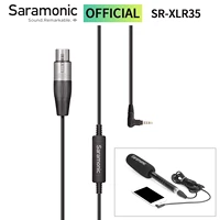 saramonic sr xlr35 adapter cable 3 5mm trrs to 3 pin xlr female jack for wireless microphone mobile phone smartphone ipad ipod