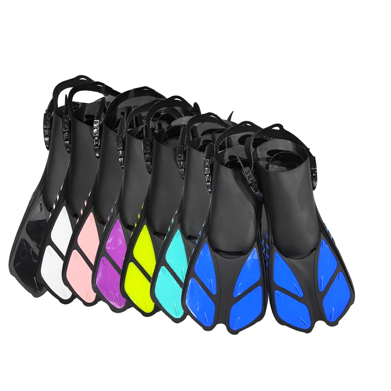 QYQ  Frog Shoes Adult  Fins with Adjustable Buckles Open Heels Designed for Snorkeling Scuba  Diving