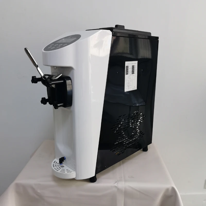 

Single Head Ice Cream Machine For Portable Ice Cream Commercial Electric Desktop Intelligent Control Ice Cream Making Machine
