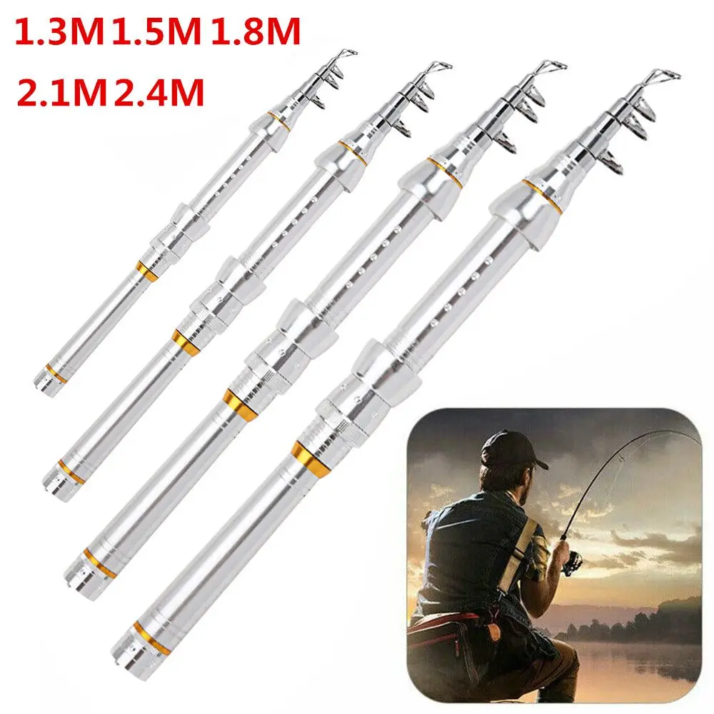 

Mini Travel Adjustable Portable Stream Hand Pole Telescopic Fishing Rod Fishing Tackle Carp Feeder