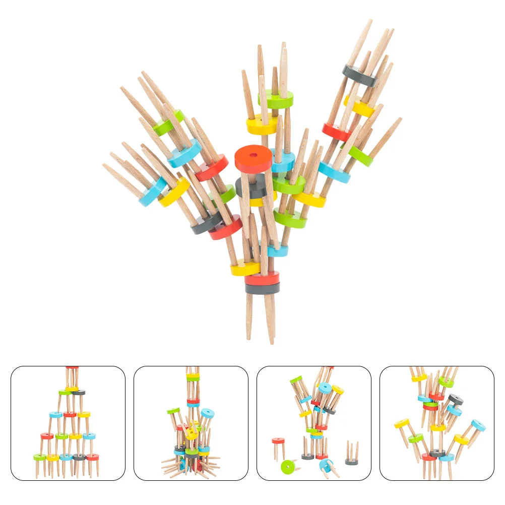

1 Set Chairs Stacking Balancing Desk Play Game Toys Kids Educational Toys