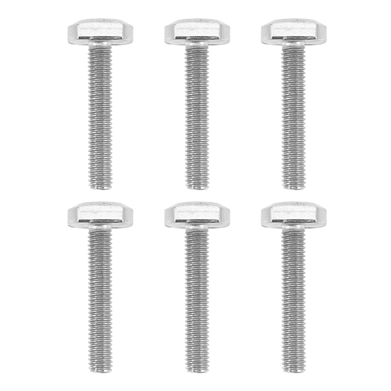 

6 Pcs T-bolt Stainless Steel Clamps Drop-in Stud T-slot Bolts Screw Sliding