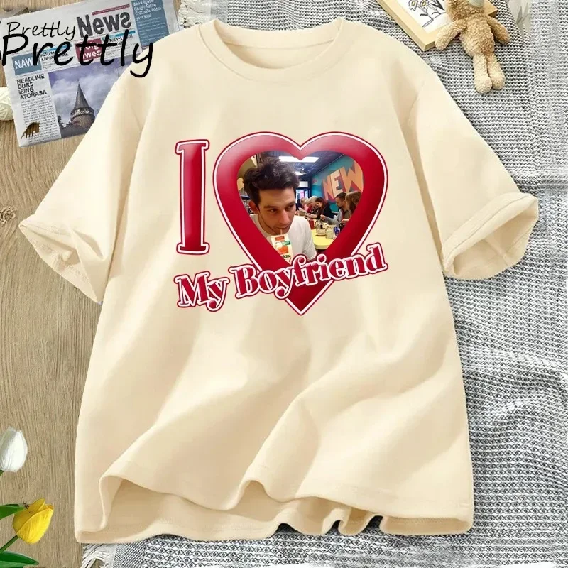 Женская хлопковая футболка с коротким рукавом принтом