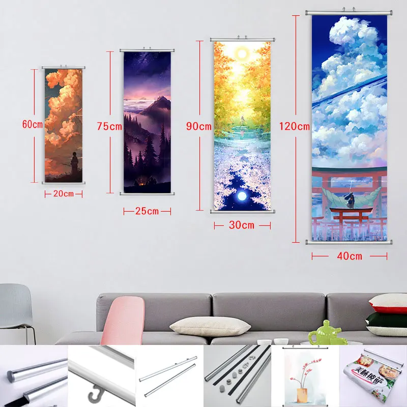 Декор чайного домика знаменитая китайская картина на холсте Ци Байши фрукты