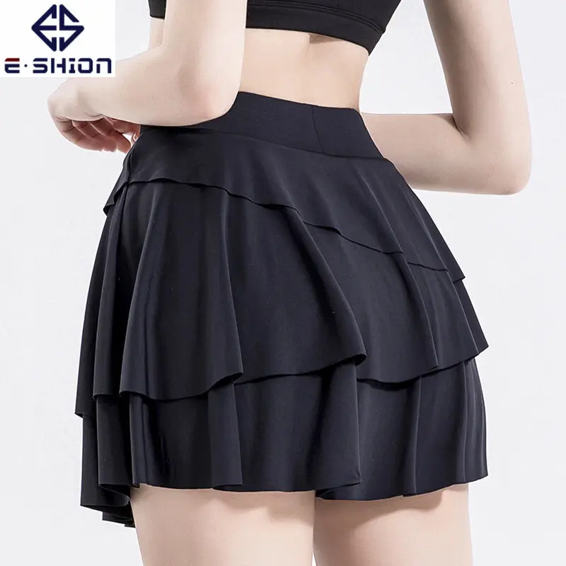 Юбка для йоги женские теннисные юбки внутренние шорты бадминтона эластичные