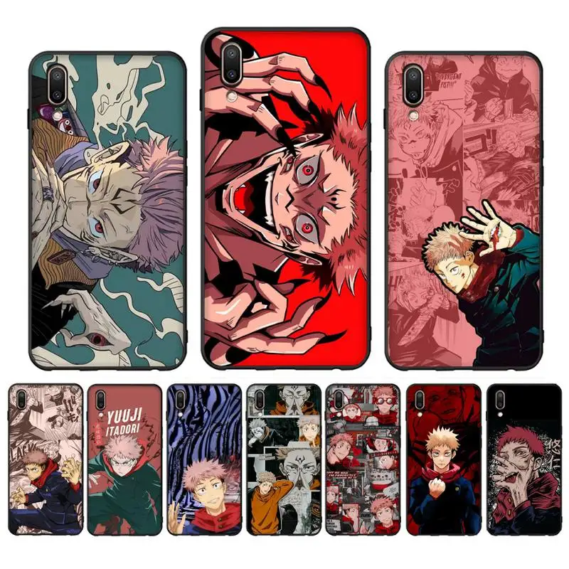 

Jujutsu Kaisen Yuji Itadori Phone Case for Vivo Y91C Y11 17 19 17 67 81 Oppo A9 2020 Realme c3