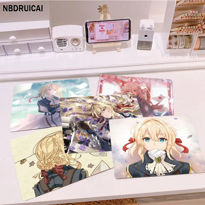 

Violet Evergarden Small Keyboard Mat Table Mat Students Gabinete PC Gamer Desktop Mouse Pad Office Desk Accessories