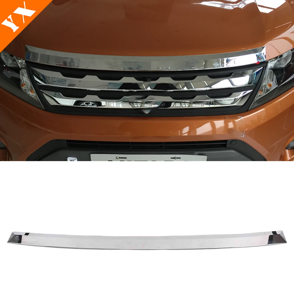 Full Set Chrome Car Exterior Headlight Trim Front Rear Fog Light Cover Side Handle Side Mirror Cover For Suzuki Vitara 2015-2021 5