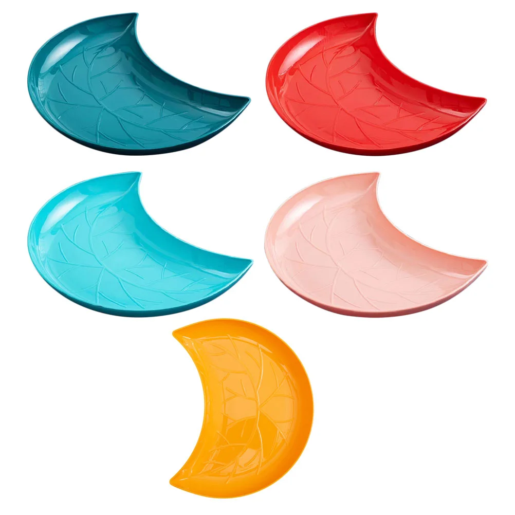 

5Pcs Snack Plates Cake Serving Trays Dried Fruit Storage Trays Refreshments Plates for Festival Party
