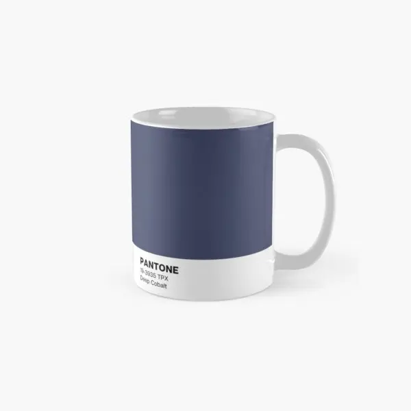 

Deep Cobalt Classic Mug Picture Tea Gifts Handle Round Design Simple Cup Printed Image Photo Drinkware Coffee