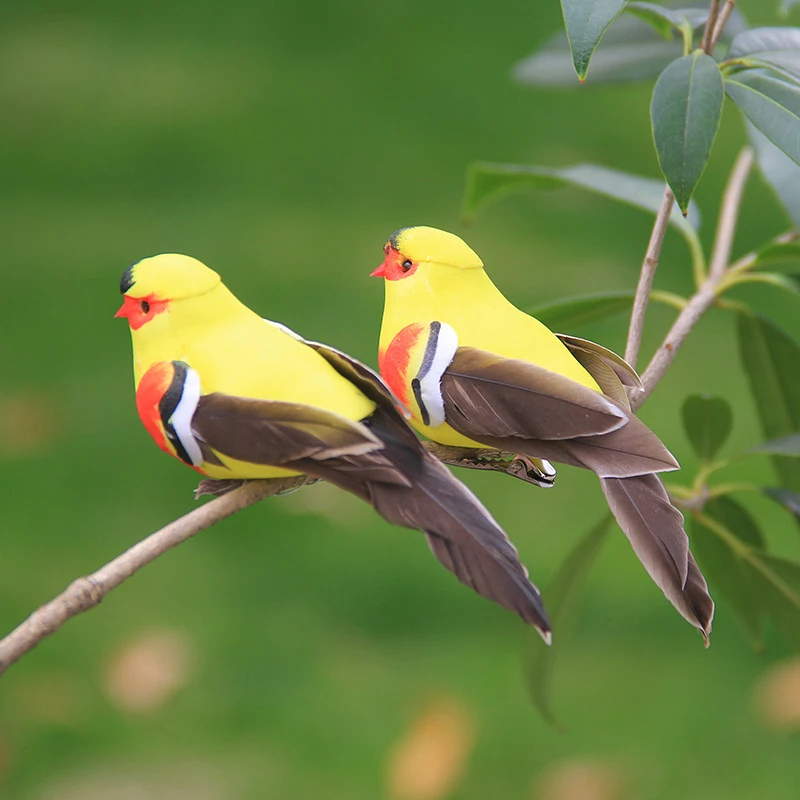 Искусственное искусственное украшение перо для птиц маленькая птица уличное