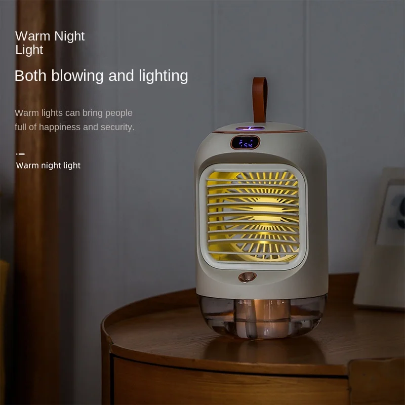 

Spray humidification cooling fan mini household desktop shaking head small fan USB portable air conditioning fan