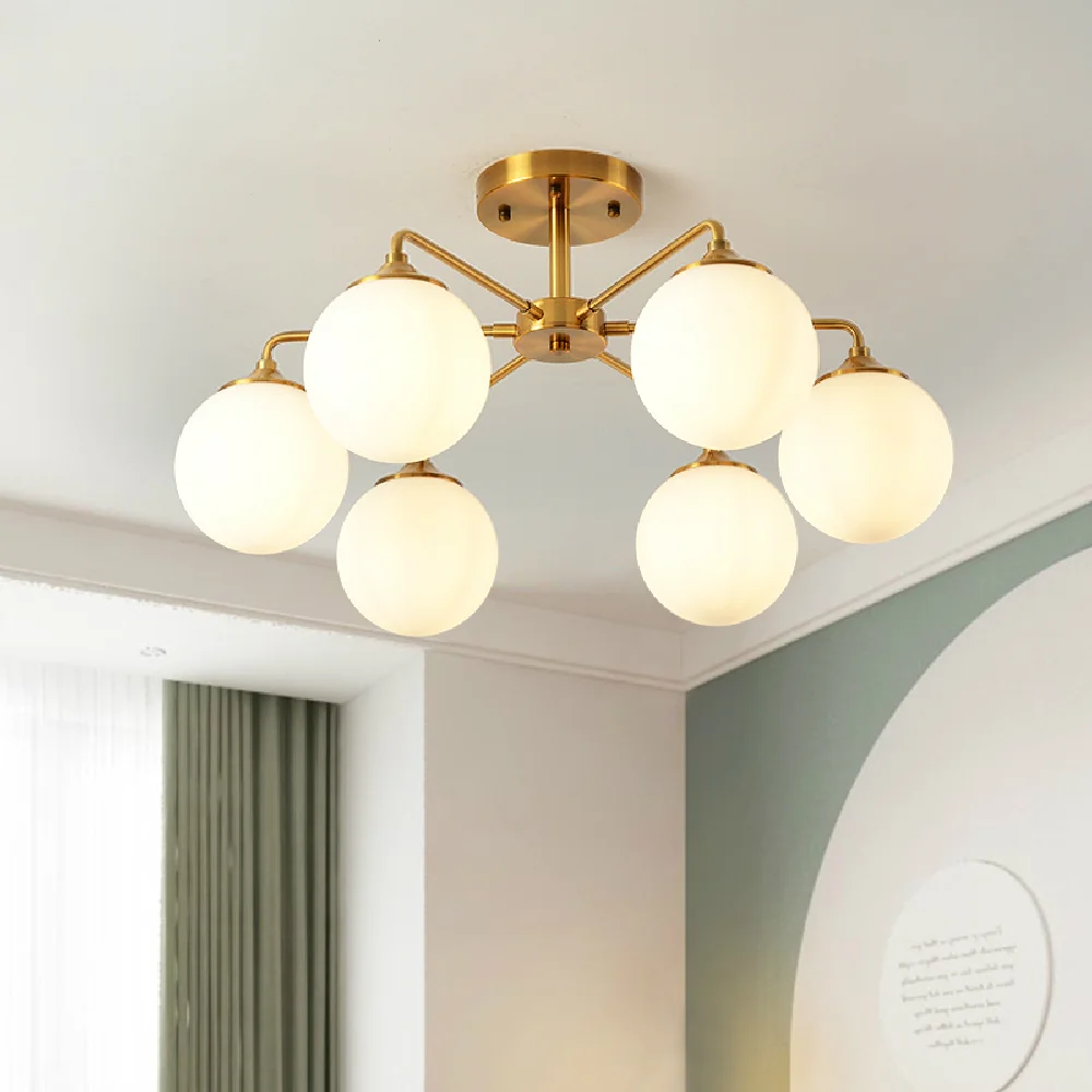 

Modern LED chandelier ceiling Glass ball lamps Nordic hanging lights bedroom lighting fixtures living room suspension luminaires