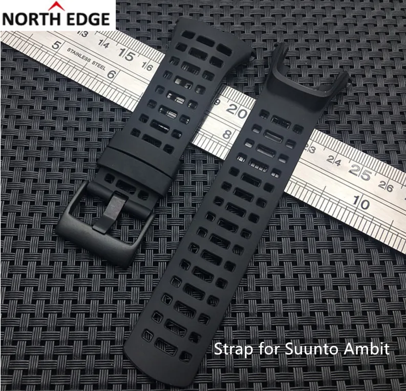 

Ремешок резиновый силиконовый для Suunto Ambit 3 peak, сменный Браслет для спортивных часов с водонепроницаемой стальной пряжкой ambit 2