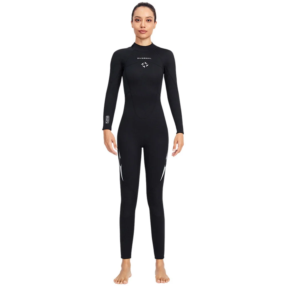 

Neoprene 3mm Swimsuit Men Women One Piece Wetsuit Long Sleeve Full Body Warm Diving Swimming Surf Scuba Wet Suits