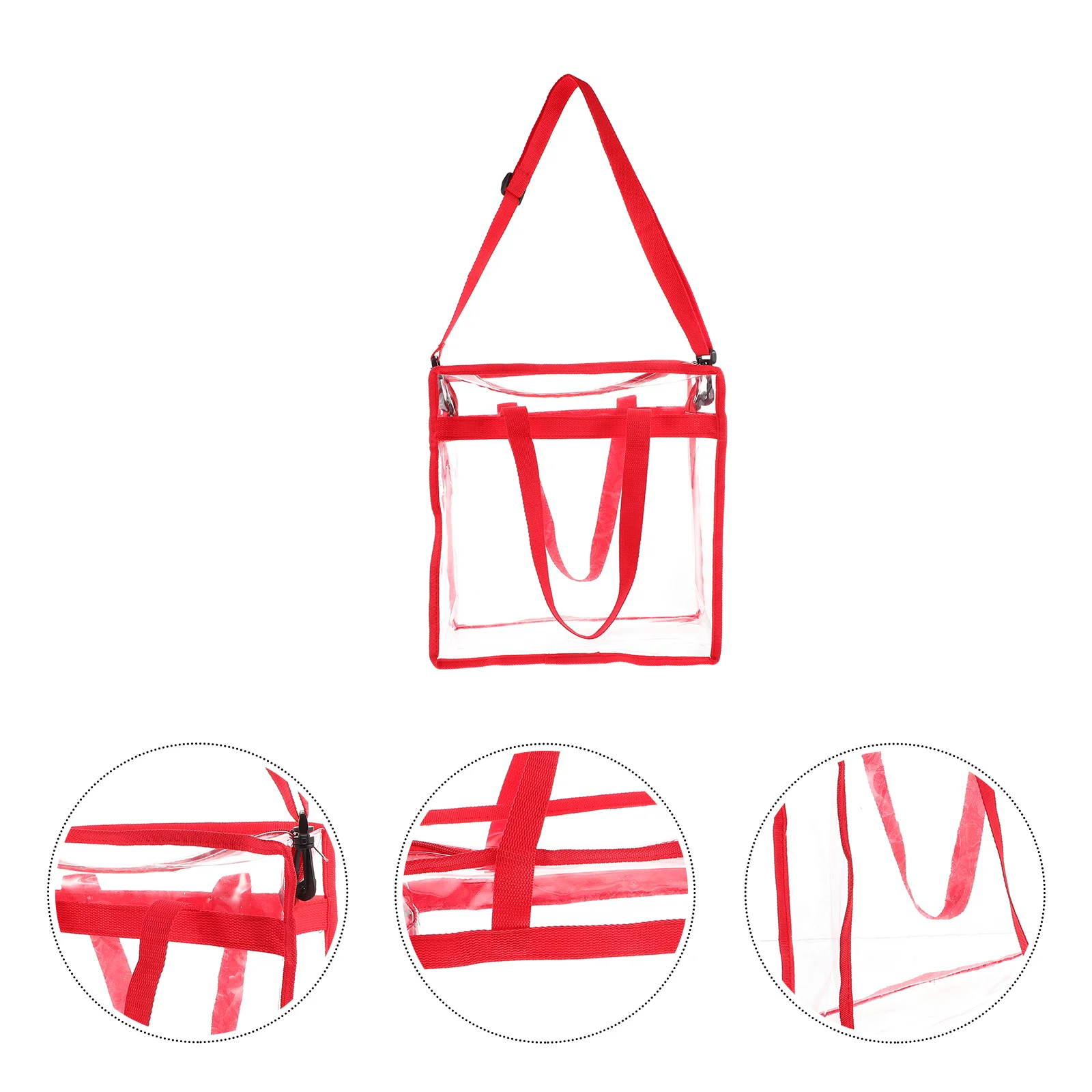 Shopping Bag Bouquet Gift Stadium Approved Purse Tote Women Travel Clear Wrap PVC Crossbody Bags Leisure