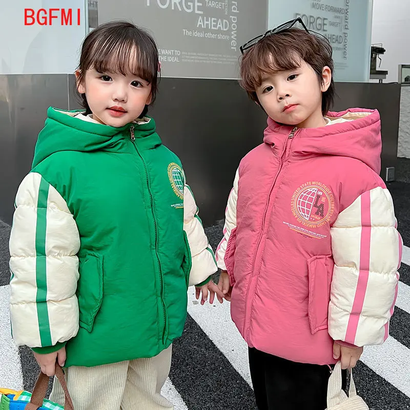 

Boy Infant coat Baby Girls Winter Coat for Kids Outerwear Children's clothing Padded Jacket for boy Hooded keep warm 3-9Y