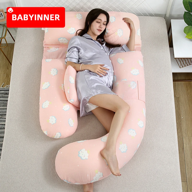 

Babyinner Подушка для беременных многофункциональная подушка для кормления талии g-образная Подушка для сна съемные подушки для всего тела для ...