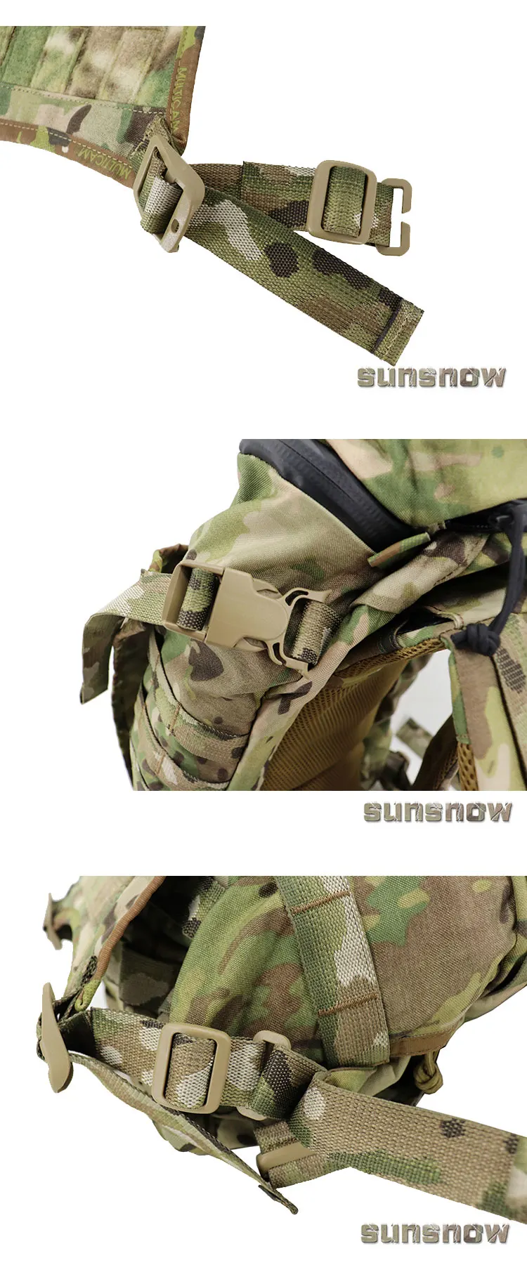 Outdoor Sports Tactical Backpack Double-Sided Hanging Bag Kangaroo Compartment MOLLE Expansion Board