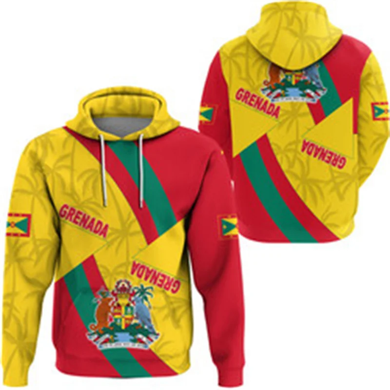 Мужские толстовки с рисунком Гренады пуловеры капюшоном и 3D принтом женский