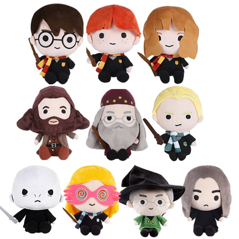 

20/25CM New Harry Potter Movie Figures Plush Toys Cute Hermione Granger Ron Snape Soft Stuffed Plush Dolls Kids Birthday Gift