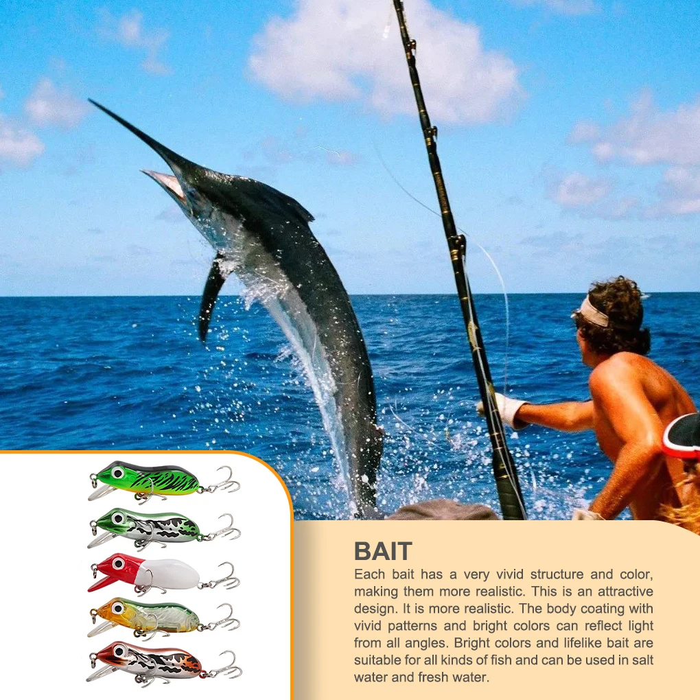 

5 шт., рыболовные приманки