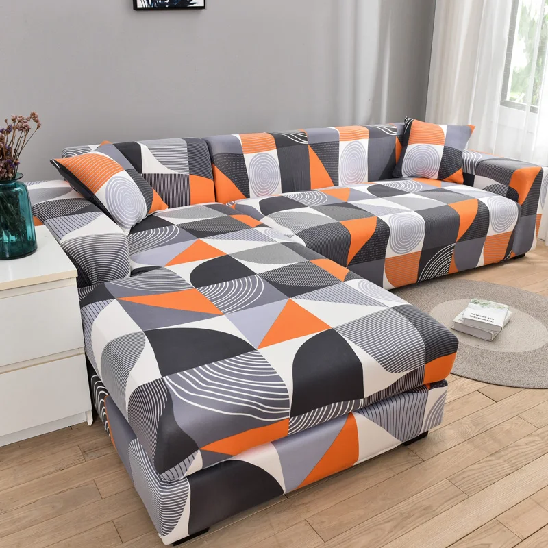 

1/2/3/4 Seater Elastic Sofa Cover L-Shaped Corner Sofa Cover For Living Room Slipcover Stretch Sofa Couch Armchair Covers