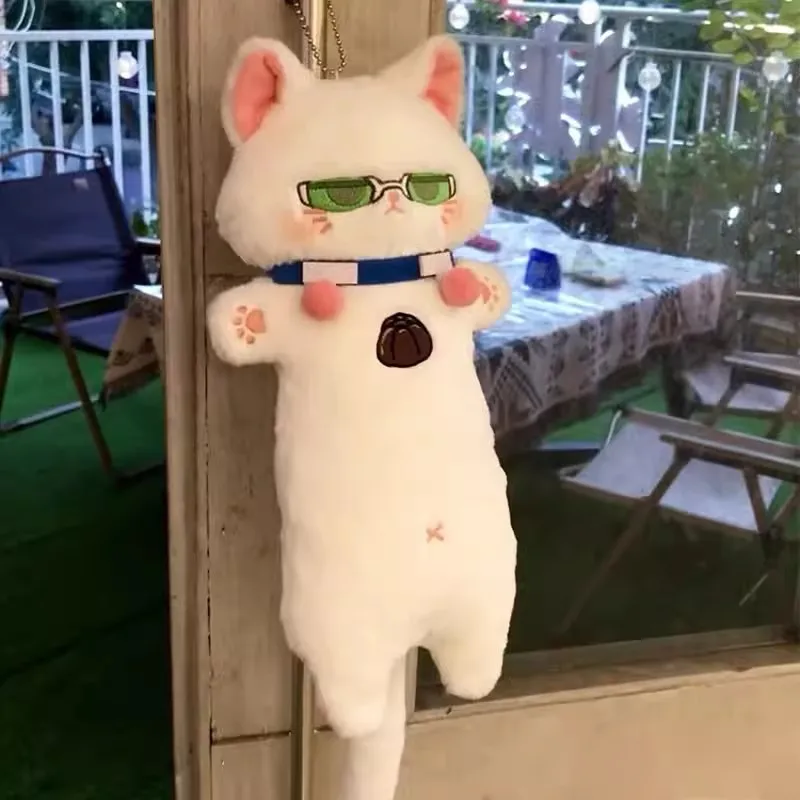 Плюшевая кукла с мультяшным котом хлопковая подушка для косплея талисман