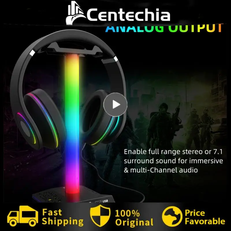 

Новая подставка для игровых наушников RGB с двумя USB-портами и сенсорным управлением