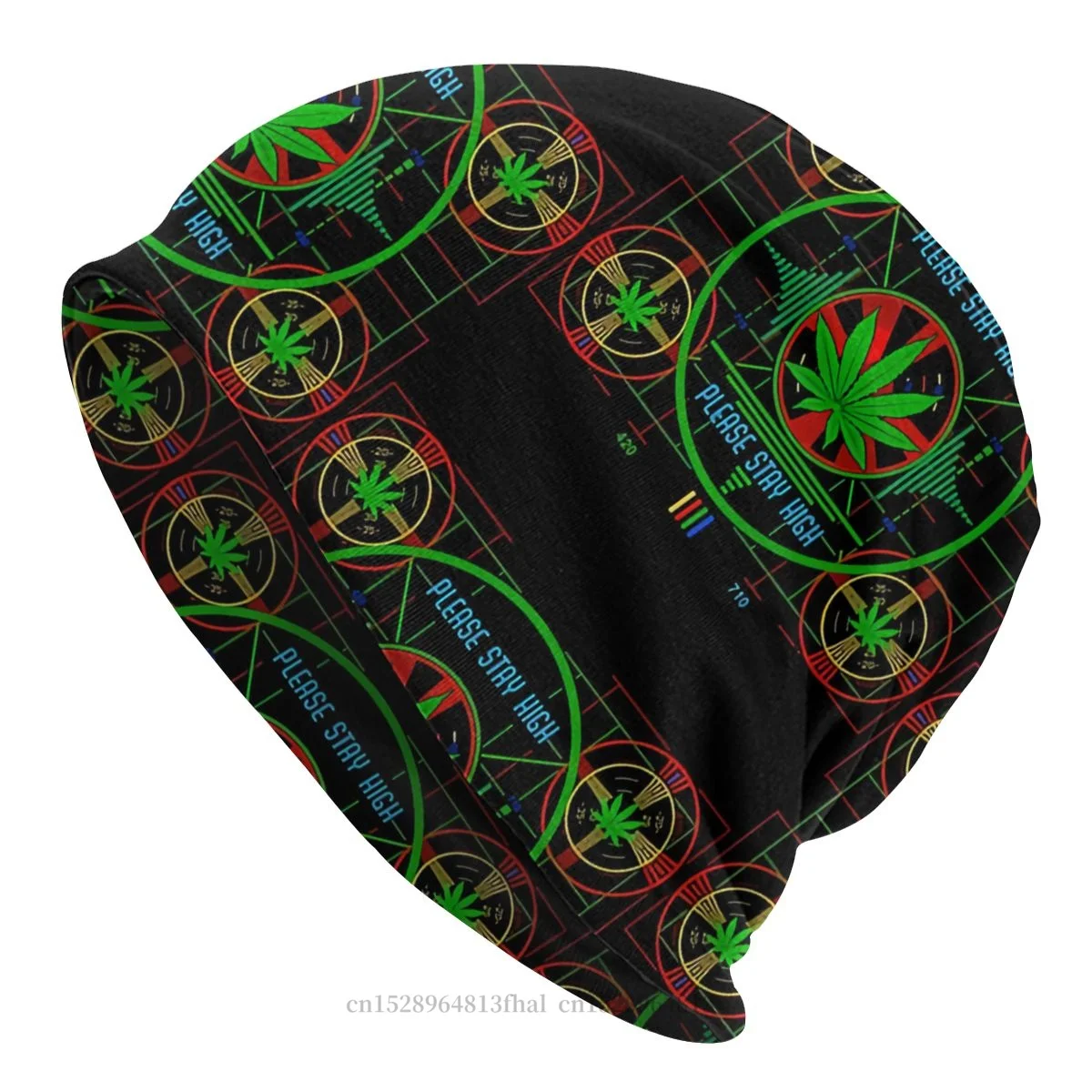 

Outdoor Hats Leaf Test Pattern Bonnet Special Skullies Beanies Caps