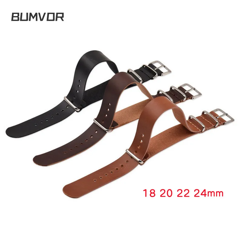 

Leather Watch Band 18MM 20MM 22MM 24mm Men Women Watchband Strap Adjustable Replacement Writstband Watch Accessories
