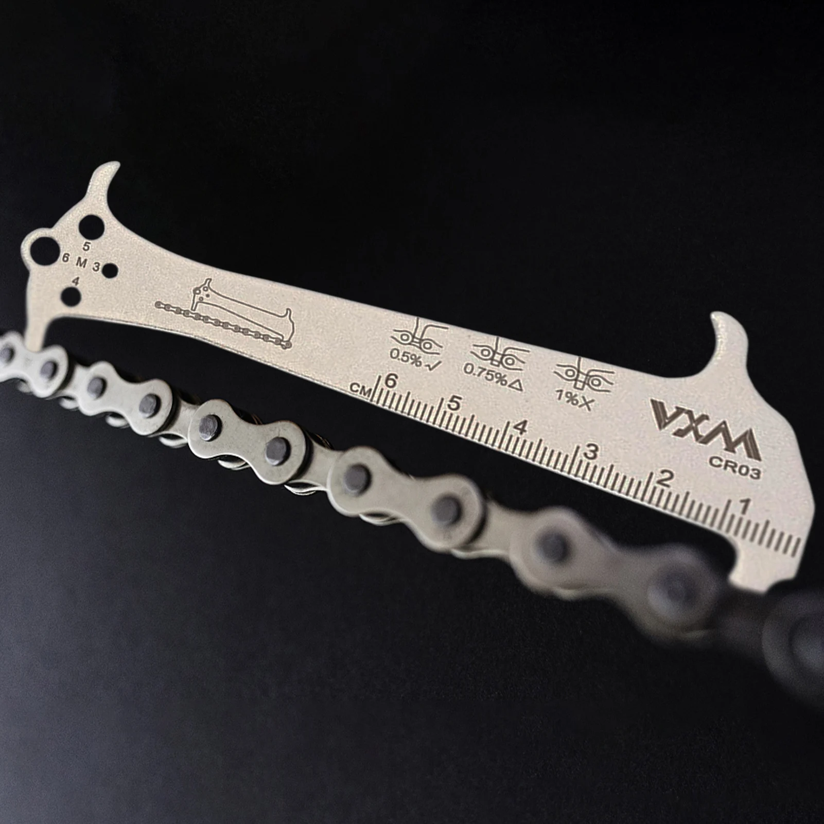 

For MTB Bike Chain Wear Indicator Bike Accessories Repair Tool Caliper Cycling Repair Tool Stainless Steel Screw Diameter Tools