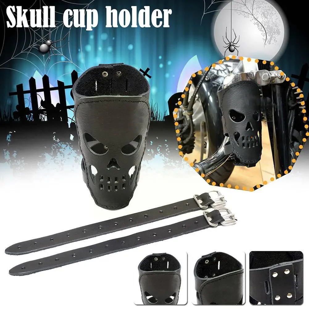 

Universal Motorcycle Biker Skull Cup Holder Motorcycle Tools Car-styling Water Holder Holder Can Bottle Coffee Bottle Drink K8C0