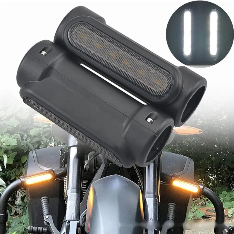 

090E 2Pcs Crash Bar LED Light Fog Lights Driving Light Turn Light