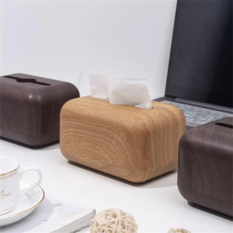 

Simple Stylish Removable Tissue Case Lagerung Boxes Retro Household Paper Towel Storage Box Solid Wood Walnut Desktop Decoration