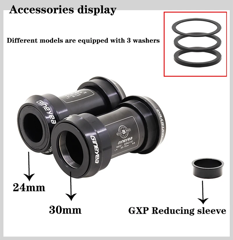 Комплект подшипников Gineyea PF30 для горного и шоссейного велосипеда shimano Sram FSA Gxp 24 22 19