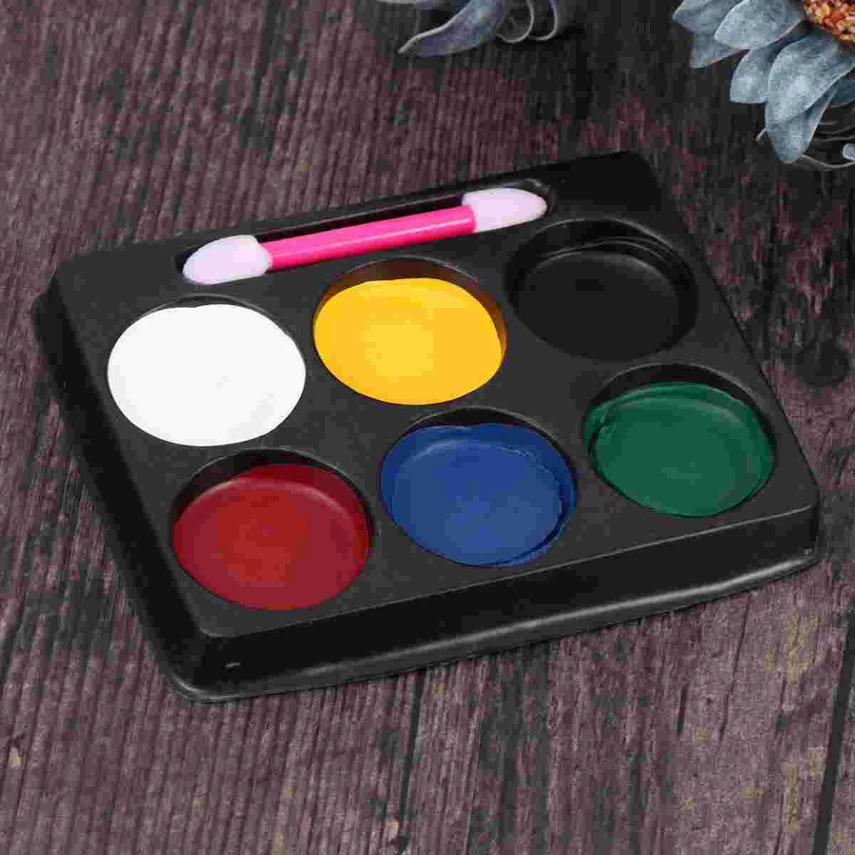 6-цветный набор для рисования лица легко наносимый косплей макияжа с тыквой