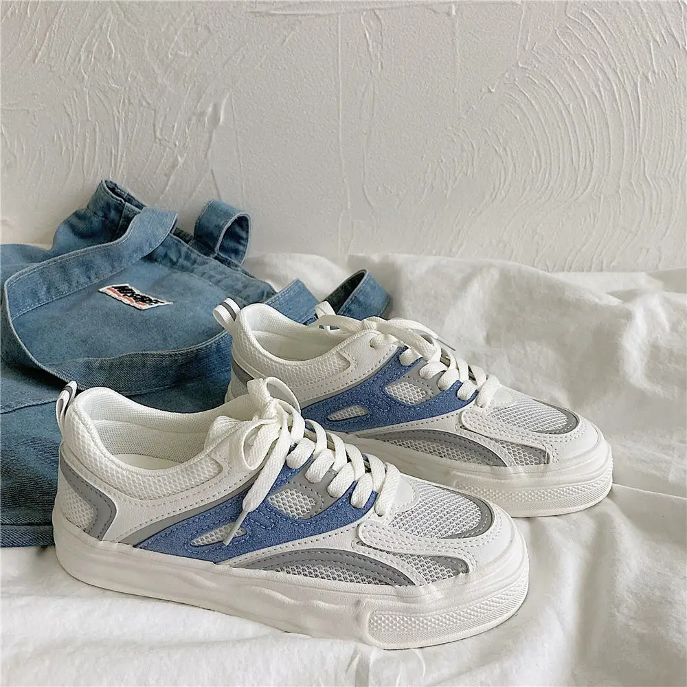 

Fashion Mesh Summer Shoes 2022 Students Breathable Patchwork Ladies Footwear Casual Streetwear Basic Sleek Zapatillas Mujer