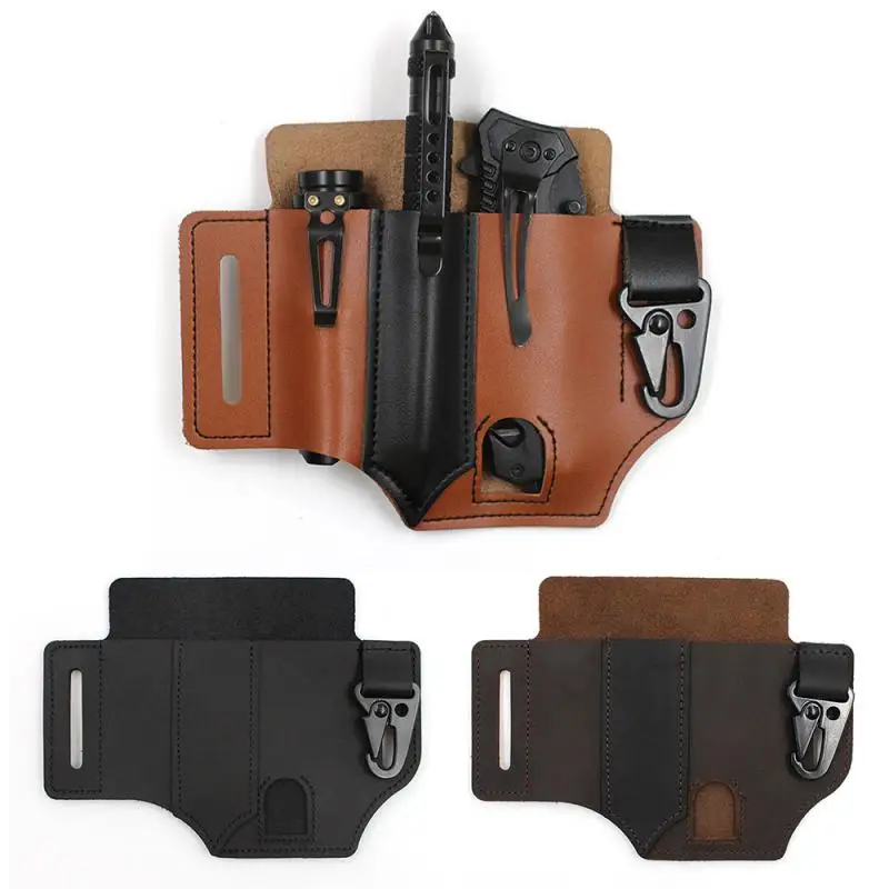 

Tactical Multifunction Belt Holster New Multitool Leather Sheath Pocket Portable Muti-tool Storage Bag For Hunting Camping