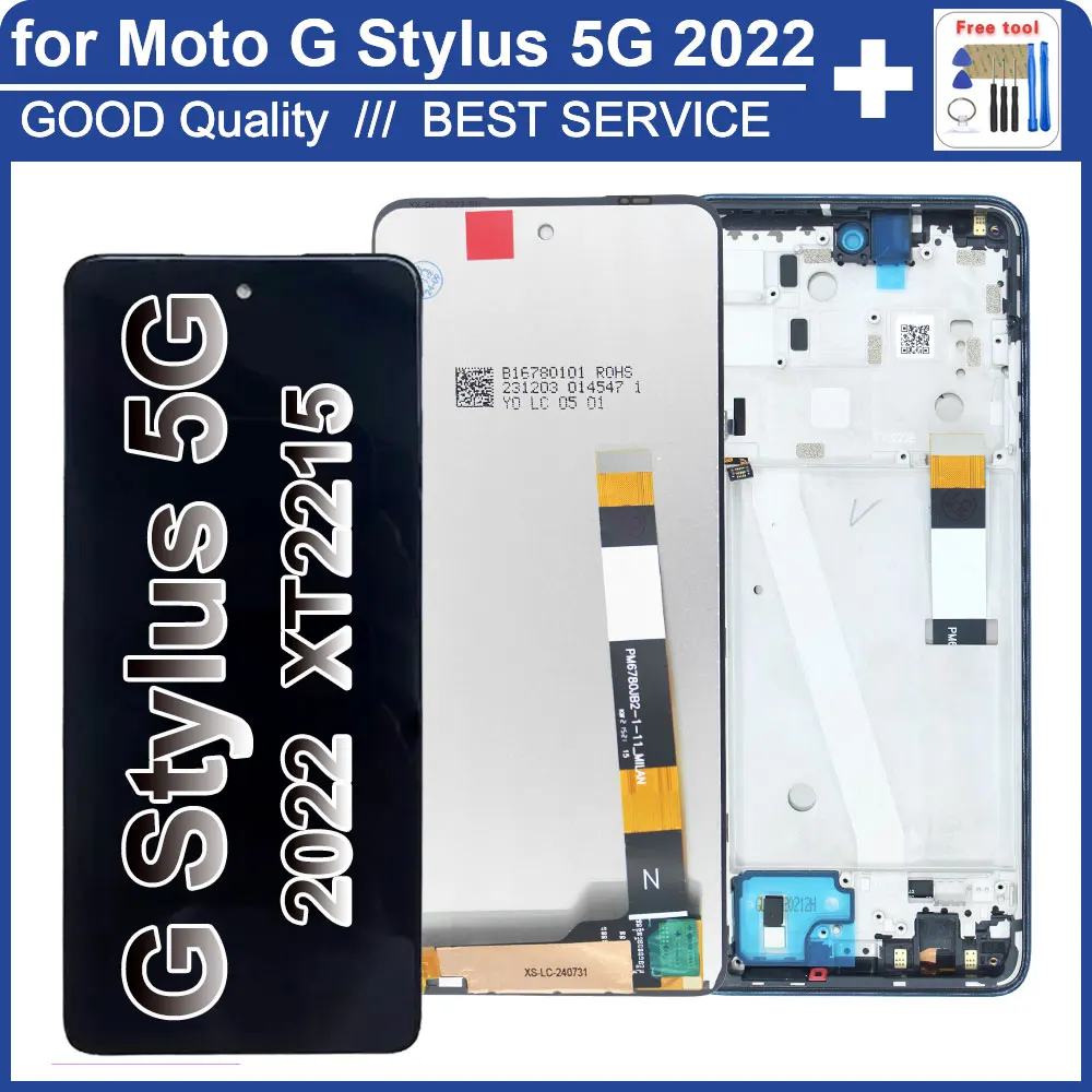 6 8 дюйма для Motorola Moto G Stylus 5G 2022 ЖК-дисплей XT2215-1 XT2215-4 дигитайзер сенсорного экрана в