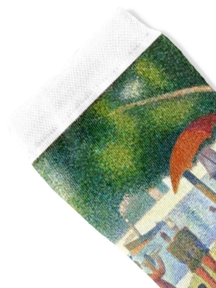 Носки George Seurat Sunday в парке la grande японские модные мужские носки женские