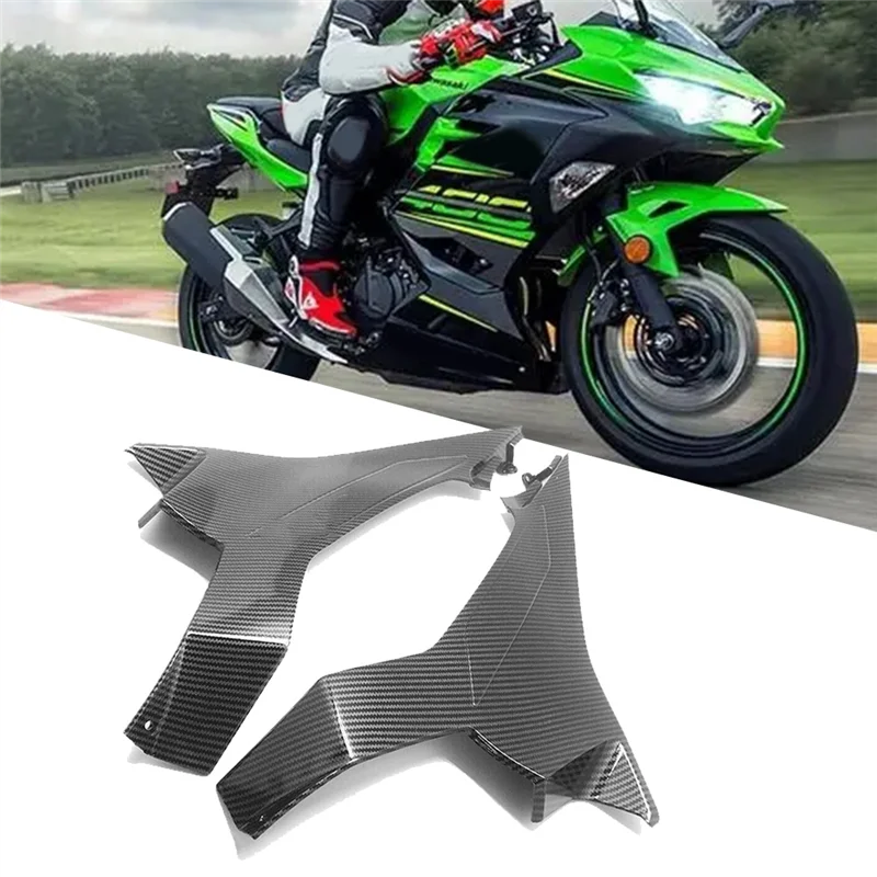 1 пара ABS углеродного волокна боковая панель бензобака обтекатель для Kawasaki Ninja EX400