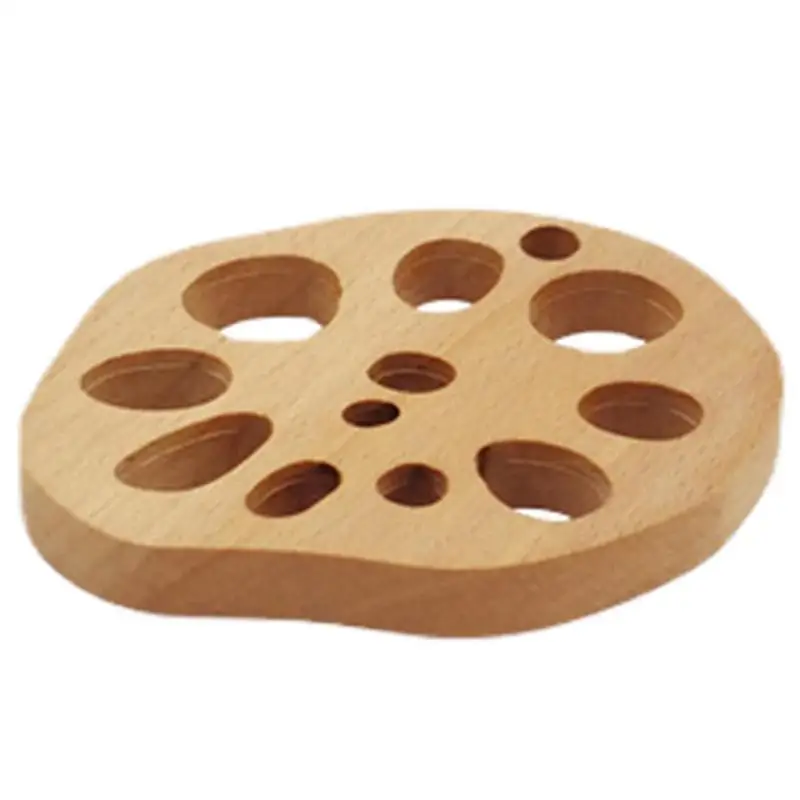 

Creative Cup Mat Irregular Cup Pad Wooden Lotus Root Slice Cup Mat Coasters Heat Insulation Pad Bar Tool Cup Mat Placemats