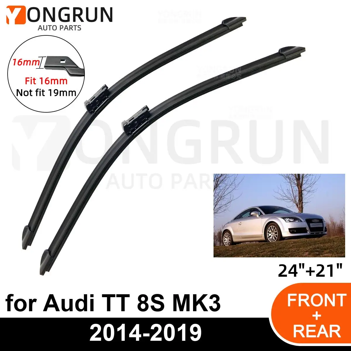 2 шт. автомобильный дворник для Audi TT 8S MK3 2014-2019 переднее лобовое стекло щетка