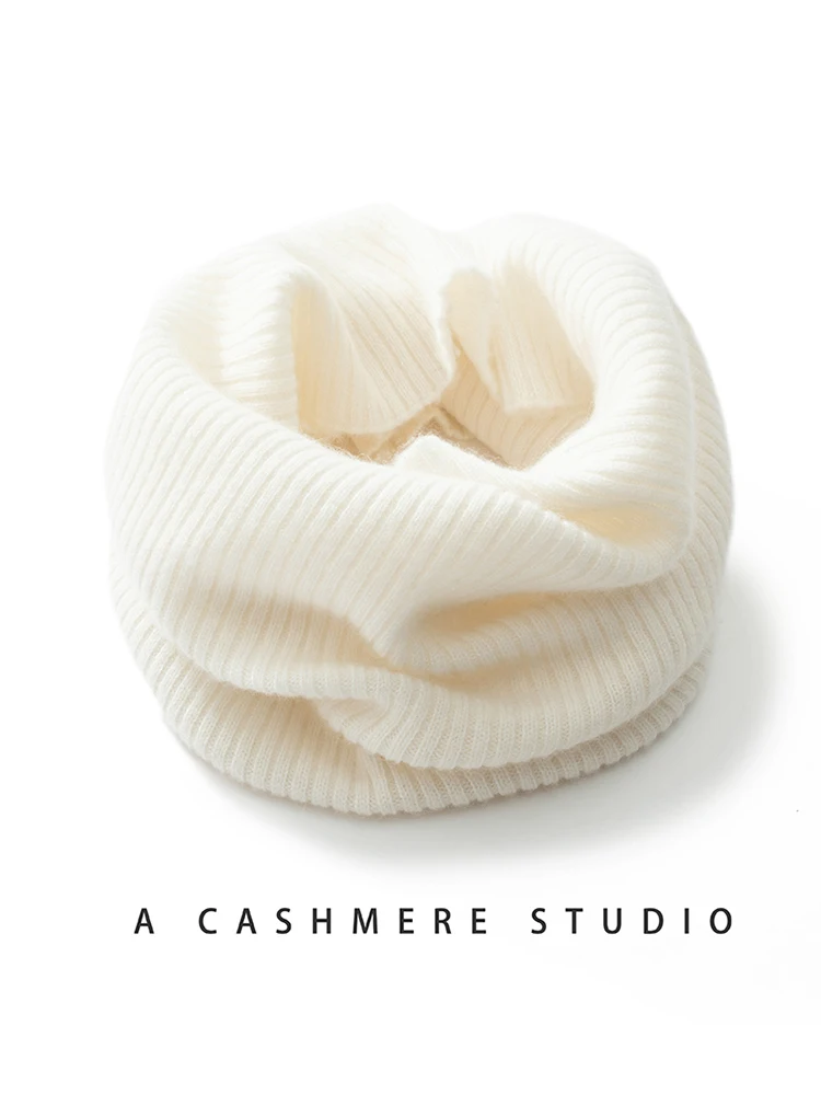 

Unisex Winter Casual Outdoor Knitted Snood Solid Color Simplicity Comfortable Cashmere New Fashion Universal Neck Warmer Scarves